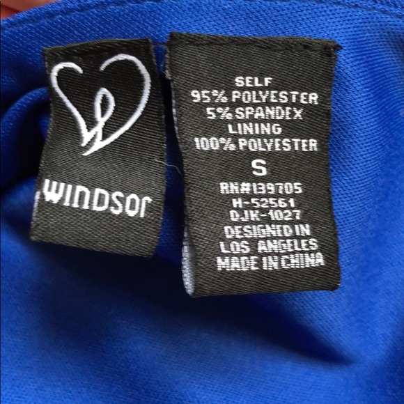 Blue bodycon bandage dress - Picture 3 of 3